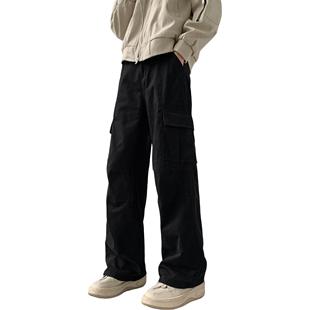 八八上升88rising 阿苏特染美拉德纯棉弯刀工装美式直筒休闲裤子