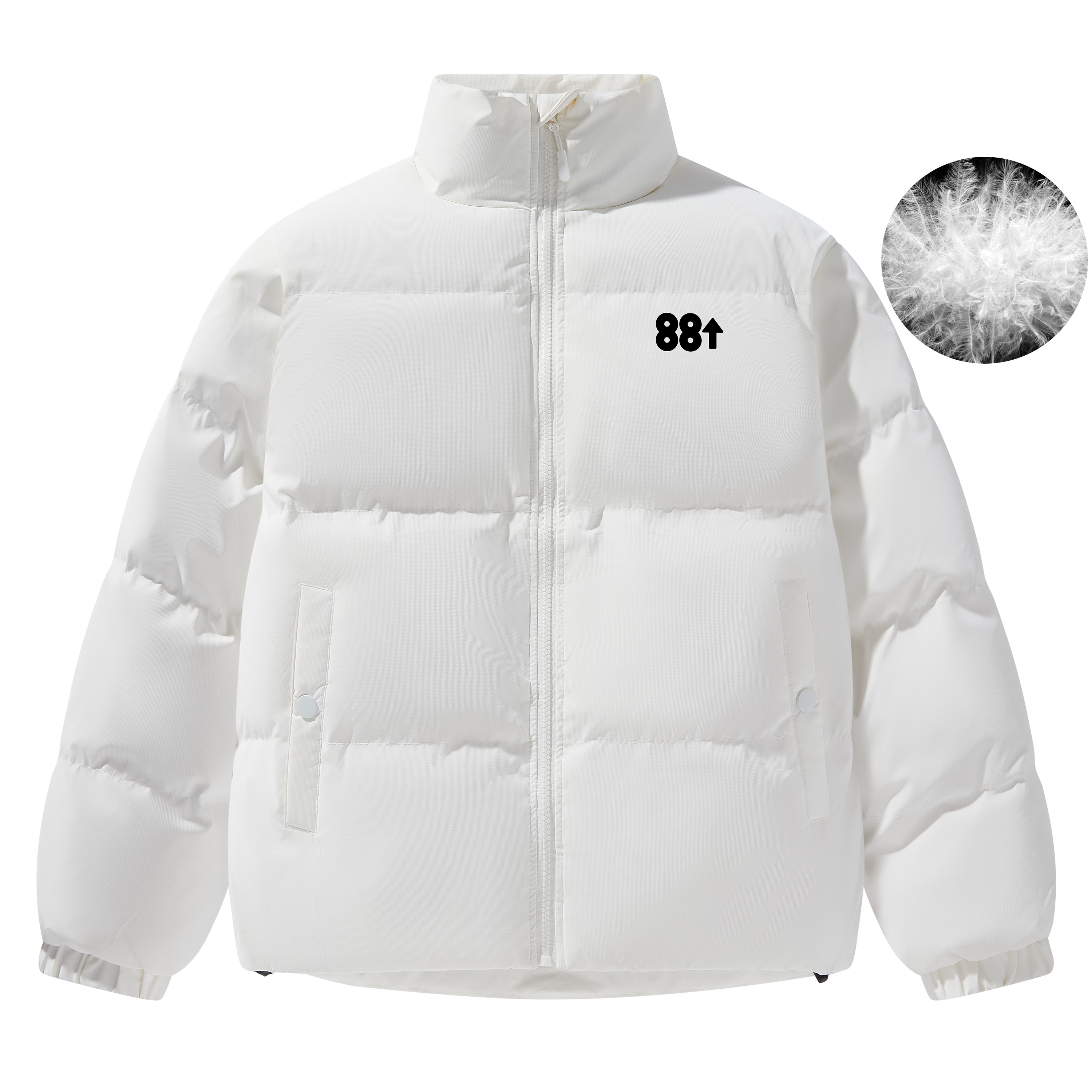 88rising保暖立领羽绒服男女同款