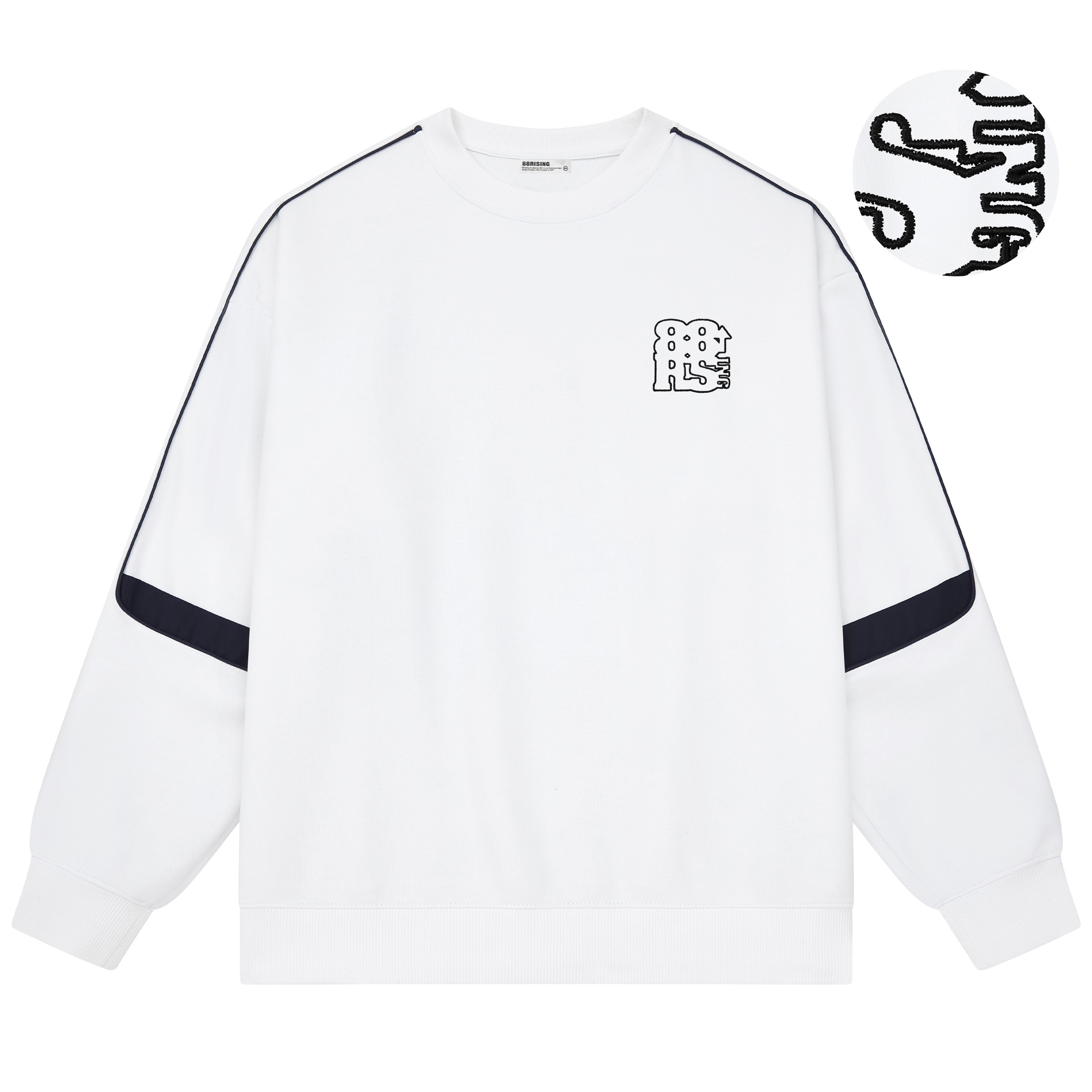 88rising刺绣简约休闲圆领卫衣