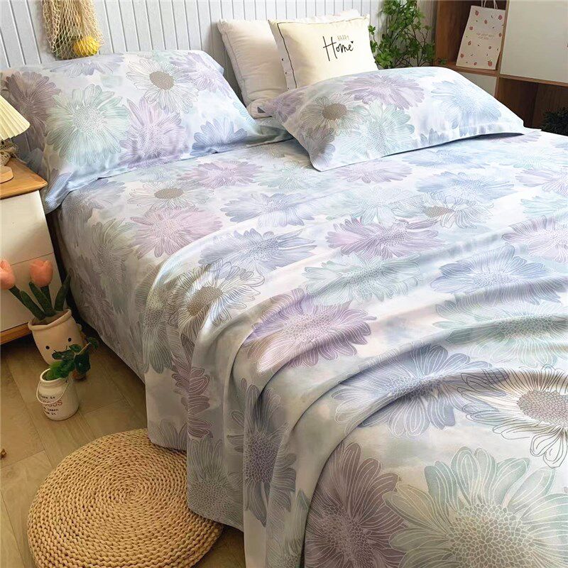 高档100%竹纤维凉席三件套夏季凉感空调席冰丝夏凉床炕单凉而不冰