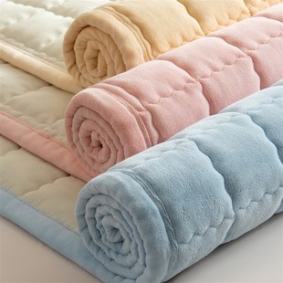 冬季加厚牛奶宝宝绒床垫家用卧室软垫保暖珊瑚绒垫被褥子铺底毛毯