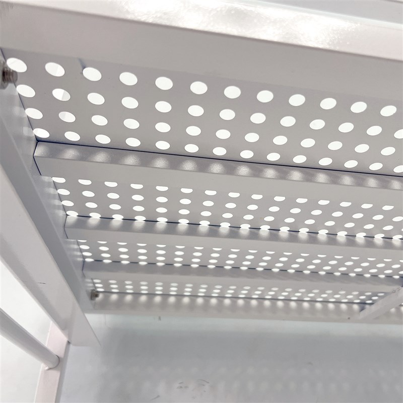 浇水浸盆花架阳台落地阶梯式多层多肉排扇补光灯不锈钢花盆置物架