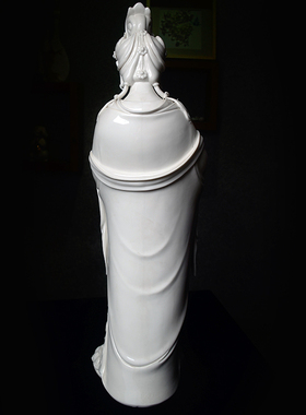 自有名堂 杨柳观音 陶瓷佛像人物工艺品家居客厅玄关桌面禅意摆件