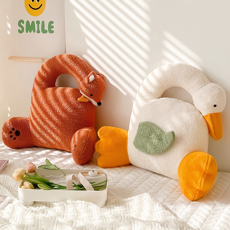 大白鹅办公室座椅靠枕腰靠腰垫久坐腰枕靠垫靠背垫孕妇护腰抱枕女