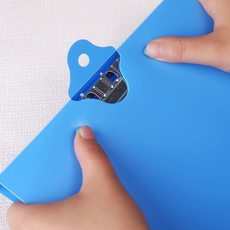 4D厨房管理用具工作壁挂式悬挂墙壁式文件夹酒店后厨竖版蓝色夹子