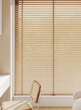 卡慕帘昂高端智能电动客木百叶窗中古风厅室卧书房木KMA1066质百