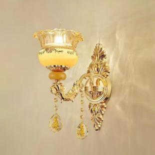 欧壁灯床头墙灯电视景背墙式 水卧晶灯室过道楼梯WM2000墙奢华大气