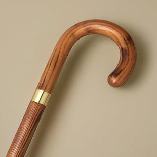 伦弯钩拐杖英国绅士手杖一体实木文明棍21影英视剧生豪斯医同款 拐