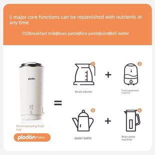 【活动】普利食品顿补充豆浆杯型携蒸煮44585机便式迷你直饮不锈