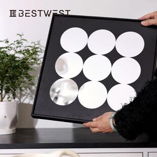 子镜BXLVJM 饰画小众床摆画客厅餐发厅沙背景墙挂画电表箱现 0画装