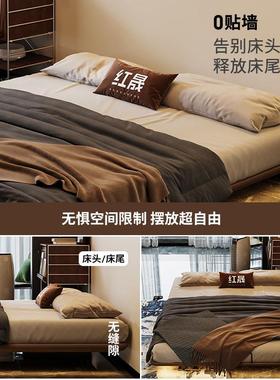 晟中古HS2004-风床头悬床2浮米x2米2大床悬空床红架现无代简约小