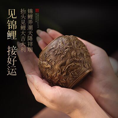 纯铜香GDF21589炉用室缸内线线香插招 家财缸中式薰香烟灰沉香檀