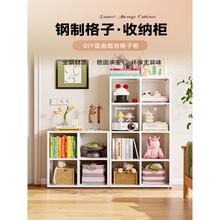 黑色艺格卡子柜中古风客厅落铁置物柜莱克书架72423自由组合方格