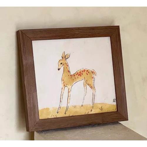 【常玉的小鹿】sanyu动物中式吉祥风水礼物客厅餐厅摆件装饰挂画