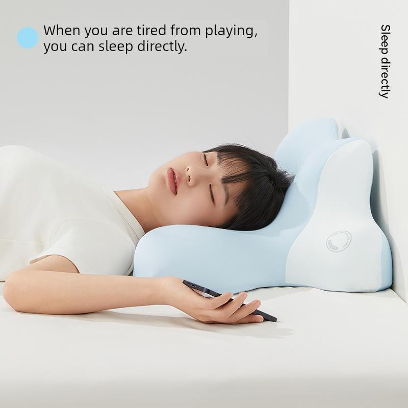 夜猫枕侧睡玩专用枕头记忆棉趴睡枕护颈椎颈趴睡枕头