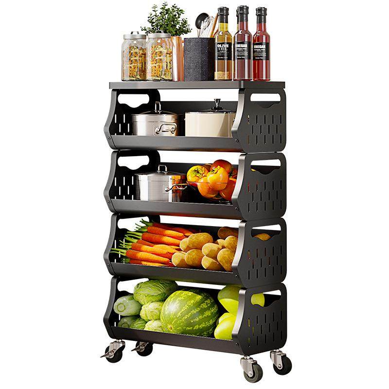 厨房菜篮子置物架多层落地台面家用水果蔬菜零食多功能收纳推车,厨房/烹饪用具,抹布架/厨房清洁收纳架,淘宝优惠券,粉丝福利购,淘宝优惠卷