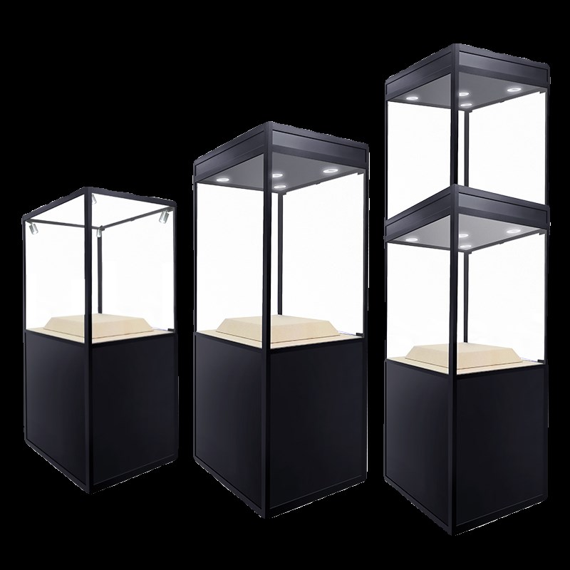 博物馆古董展示柜文物收藏品商用玉瓷器珠宝玻璃陈列柜展览柜定制