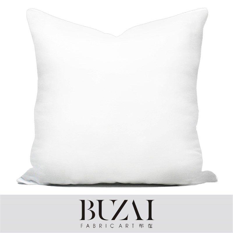 抱枕芯高弹羽丝棉枕芯纯棉柔软饱满羽毛片羽绒方枕芯腰枕芯靠垫