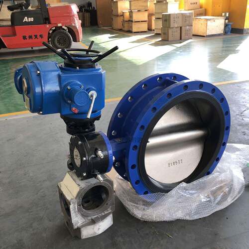 D4H碳钢材质智能型电动法兰蝶阀D941H-10CDN450耐磨耐温