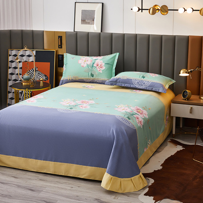 冬季纯棉加厚磨毛床单单件1.5m1.8米 学生宿舍全棉布料单双人被单