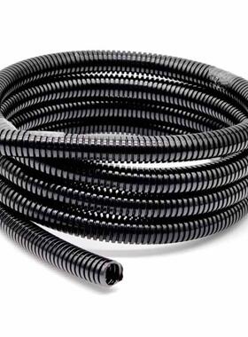 尼龙PA阻燃波纹管蛇皮管浪管电缆保护套管黑色包线管 AD13/10/25