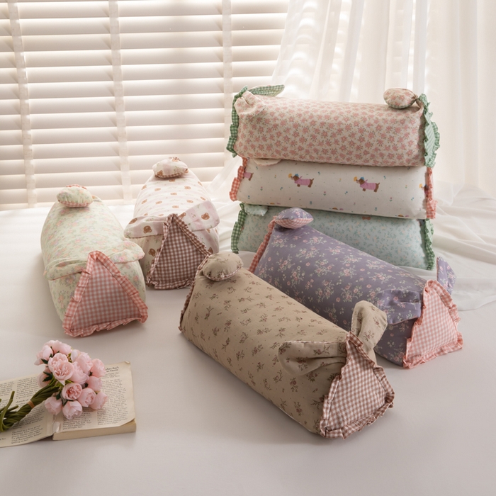 全棉纯棉双层纱卡通荞麦枕芯