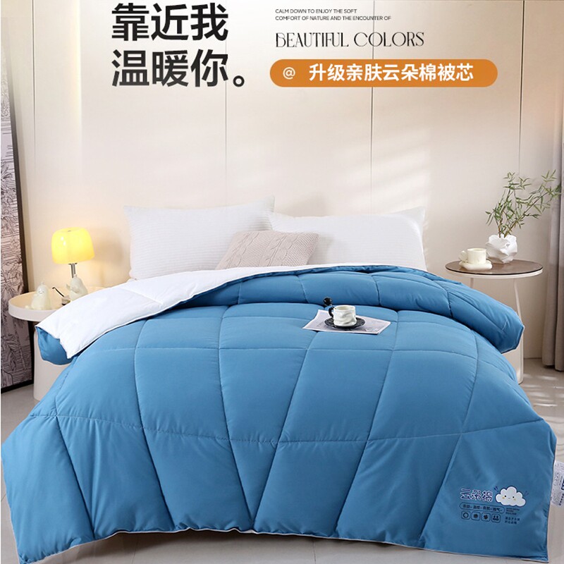 超柔云朵被芯零压被子自充绒冬季加厚保暖春秋被子四季可用羽丝被