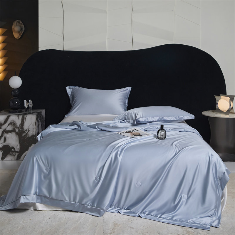 水光缎冰肌锦氨A类可水洗100%有机榨蚕丝夏被带礼盒丝绸冰丝床品