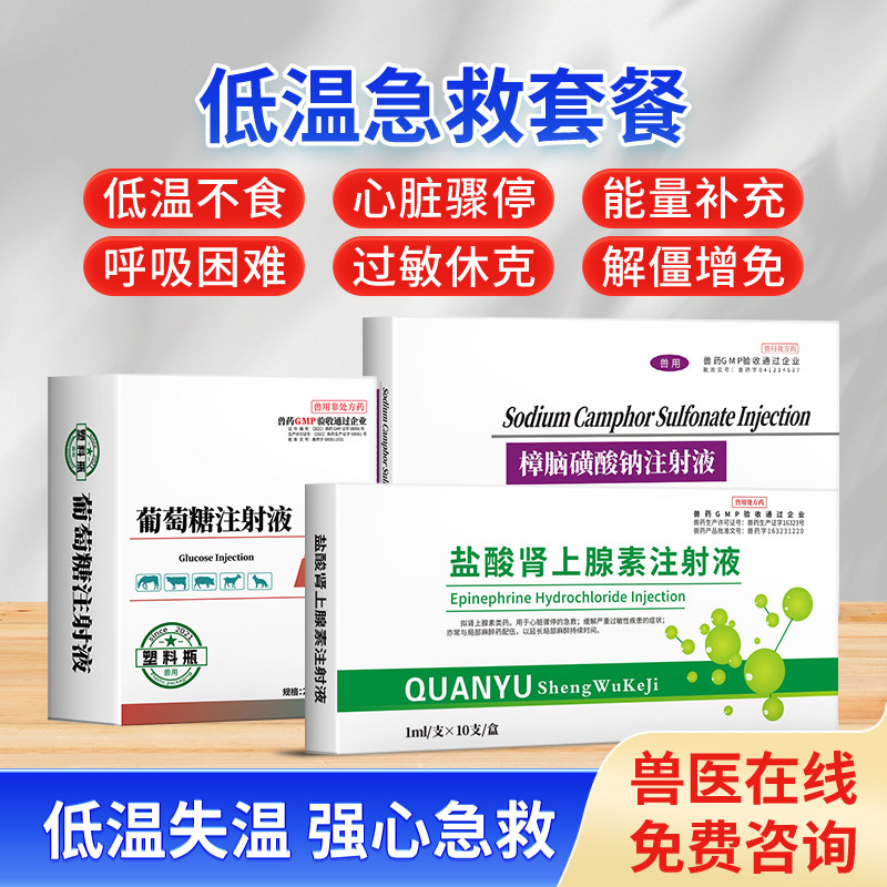 DB兽用急救包猪牛羊兽药中毒呕吐高烧退烧幼畜低温肾上腺素强心