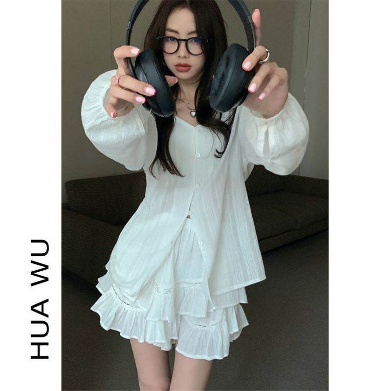 复古领泡泡袖防晒薄款宽松衬衫外套女2026春秋季新款