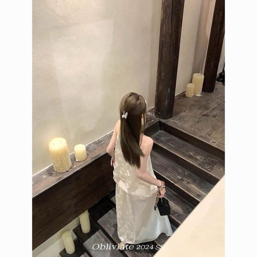 新款新中式上衣半裙套装女夏季蝴蝶印花小衫长裙国风两件套