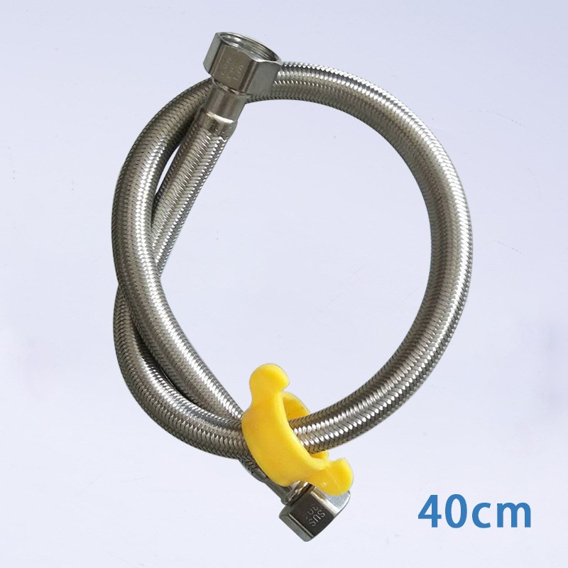9ZRT304不锈钢电热水器冷热进水D软管金属马桶4分防爆编织管连接