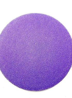 紫纸5寸6寸汽车干磨砂纸紫色纸基陶瓷磨料 不带孔