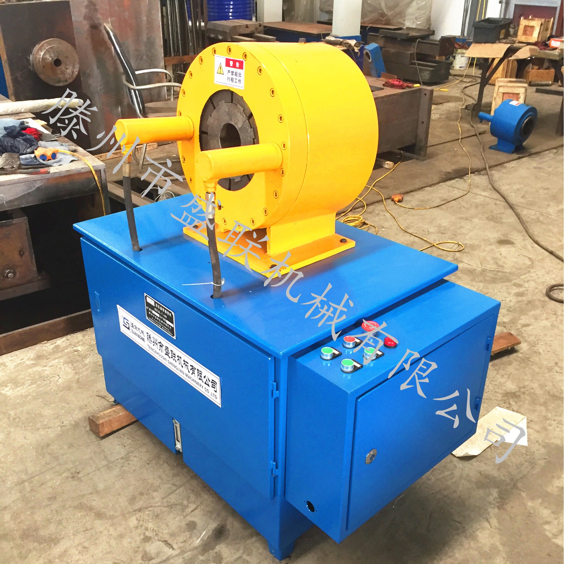 4寸钢管缩口机 油管机操作规程工作原理 复合胶管扣管机厂家