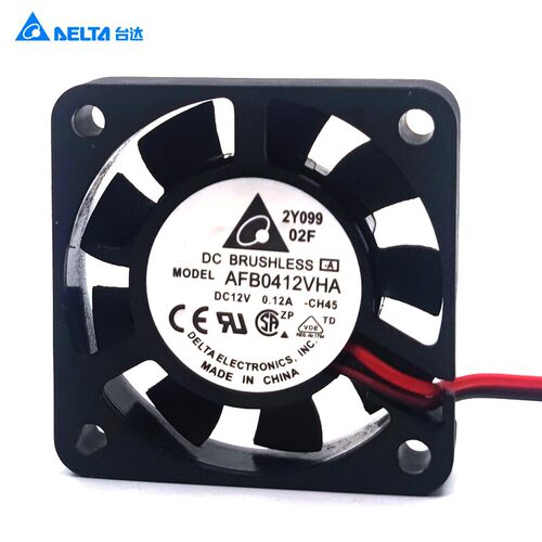 台达AFB0412VHA DC12V 0.12A 4010双滚珠轴承散热风扇40*40*10MM