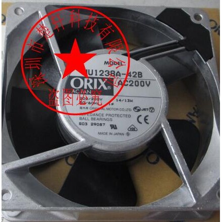 MU1238A-42B AC200V 原装正品日本进口 14/13W 12CM 铝框风扇