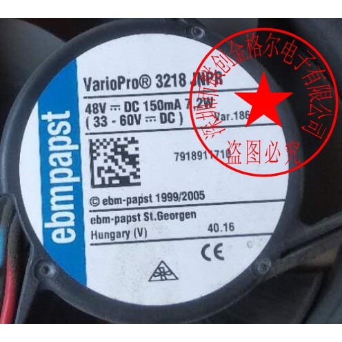 3218JNPR 3218J/2NPU 48V7.2W 3218JN 3218JH3 3218JH 进口风扇