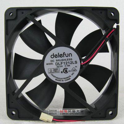 正品DLF1212LS 12V 0.18A 120*120*25MM 2线原装正品Delefun 轴流