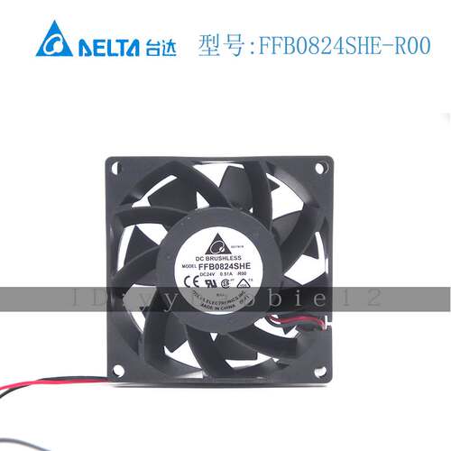台达 FFB0824SHE -R00风扇 工控机变频器风扇 24V 0.51A 8厘米