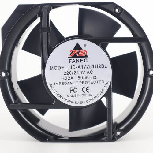 FANEC JD-A17251H2SL/2BL 220V 0.22A 15050机柜轴流散热风扇