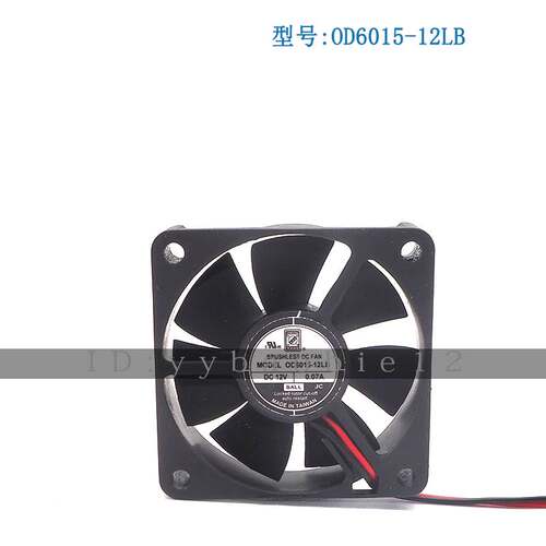 OD6015-12LB FAN 60X15MM 12V 14CFM