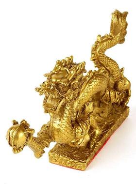 全铜龙摆件家居客厅摆设招财乔迁开礼业品室内装饰中式工艺品汉龙