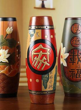 博古架摆件放酒柜的花瓶家居饰品中式创意客厅电视柜摆设结婚礼物