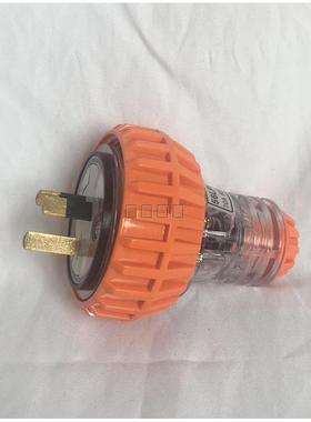 56P310F房车专用电源插头 室外防水3针10A澳式工业插头