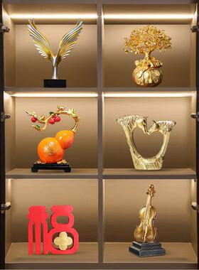 新中式高档轻奢酒柜电视柜酒柜摆件家居餐边柜招财装饰品乔迁摆设