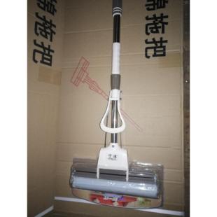 宁洁海绵拖把滚排拖把滚轮拖把胶吸水拖把直杆