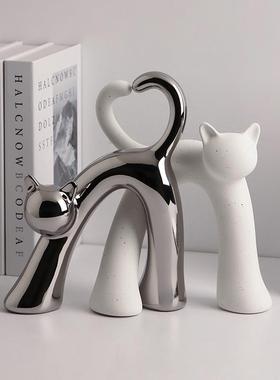 贝汉美创意酒柜装饰品摆件轻奢高档客厅电视柜家居桌面陶瓷工艺品