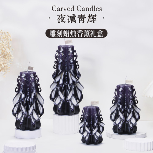 Lily'sGift礼哩香薰雕刻蜡烛礼盒手工高级摆件纪念仪式感生日礼物