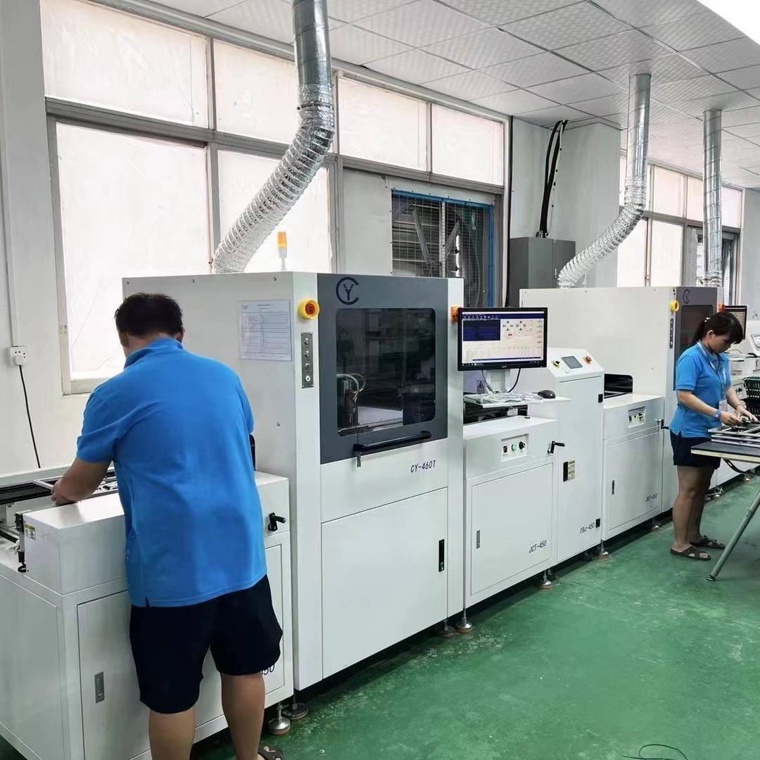 三防漆涂覆机整线方案周边设备配置接驳台检查台升降机翻板机上板