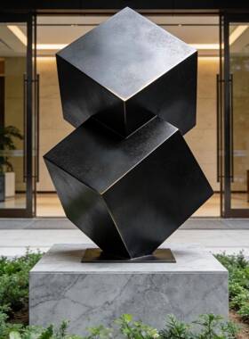 玻璃纤维雕塑定制锈雕塑制不酒店高级感创意定艺术雕FNG塑户钢外